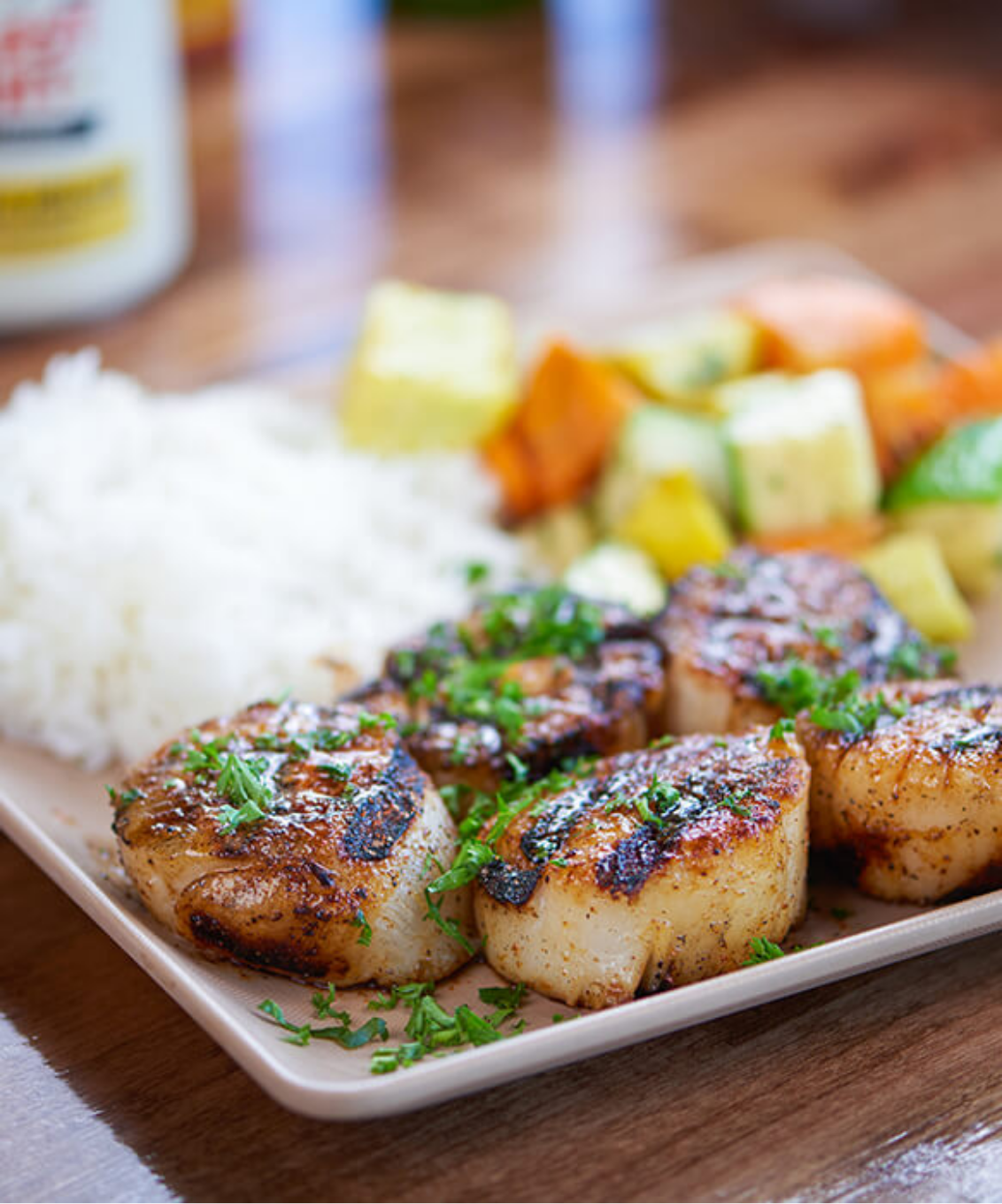 Cooked fish on a plate